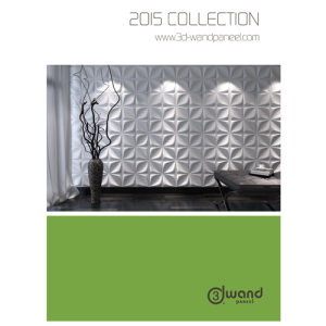 3D Wandpaneele - Katalog - Collection 2015