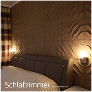 3D Wandpaneele - Einsatzbereich Privat - Schlafzimmer - Deckenpaneele - 3D Tapeten