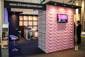 3D Wandpaneele - Heimtextil Messe - Deckenpaneele - 3D Tapeten