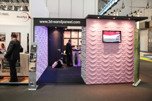 3D Wandpaneele - Heimtextil Messe - Deckenpaneele - 3D Tapeten