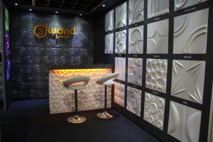 3D Wandpaneele - Messe - living interiors
