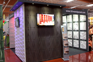 3D Wandpaneele - Messe Bad Salzufflen - Deckenpaneele - 3D Tapeten