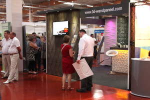 3D Wandpaneele - Messe Bad Salzufflen - Deckenpaneele - 3D Tapeten