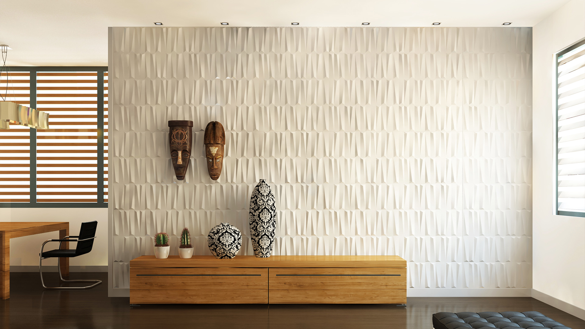 Glass • 3D Wandpaneele | Deckenpaneele | Wandverkleidung aus Bambus